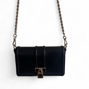 Michael Kors Black Crossbody Bag with Gold Chain